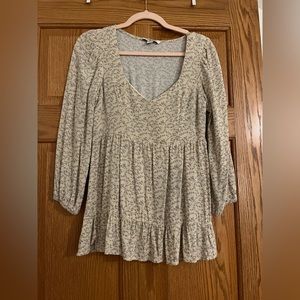 NWOT American Eagle Women’s Floral Babydoll Top